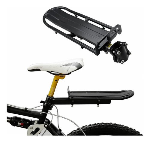 Parrilla Para Bicicleta Extensible Negro