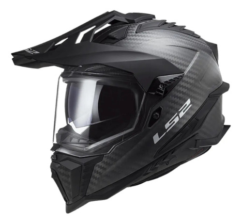 Casco Para Moto Off-road Ls2 Mx701 Explorer Carbono