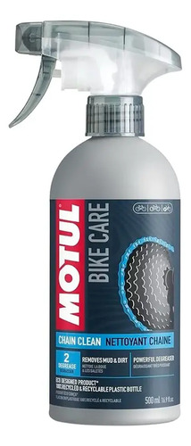 Limpiador Desengrasante Para Cadenas De Bicicleta Motul Chain Clean, 500 Ml