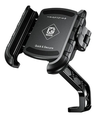Soporte Celular Moto Para Espejo Negro