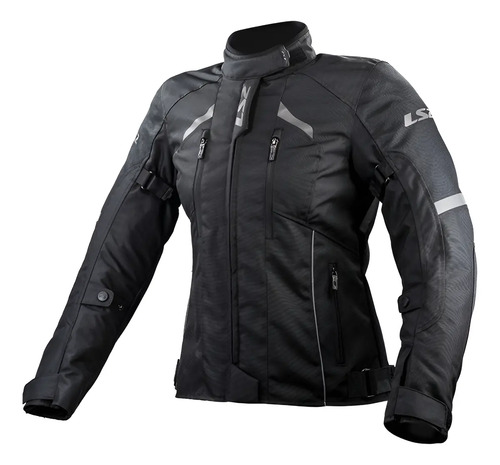 Campera Moto Ls2 Serra Lady Negra
