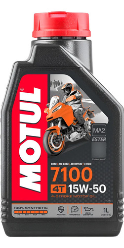 Aceite De Motor De Motocicleta Motul 7100 15w-50 4t, 1 Litro