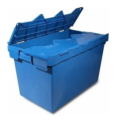 Cajon Baul Plastico Para Delivery Azul