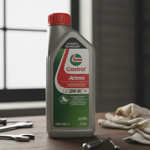 Aceite Para Motor Castrol Semi-sintético 20w-50 Motos 1l