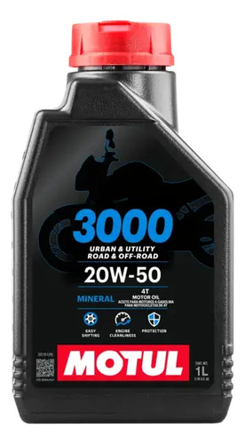 Aceite Motor Motul 4t 20w 50 Mineral 3000