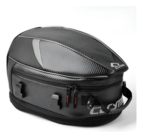 Bolso Asiento Para Moto Carbono Atomic Negro