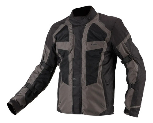 Campera Moto Ls2 Scout Man Negra